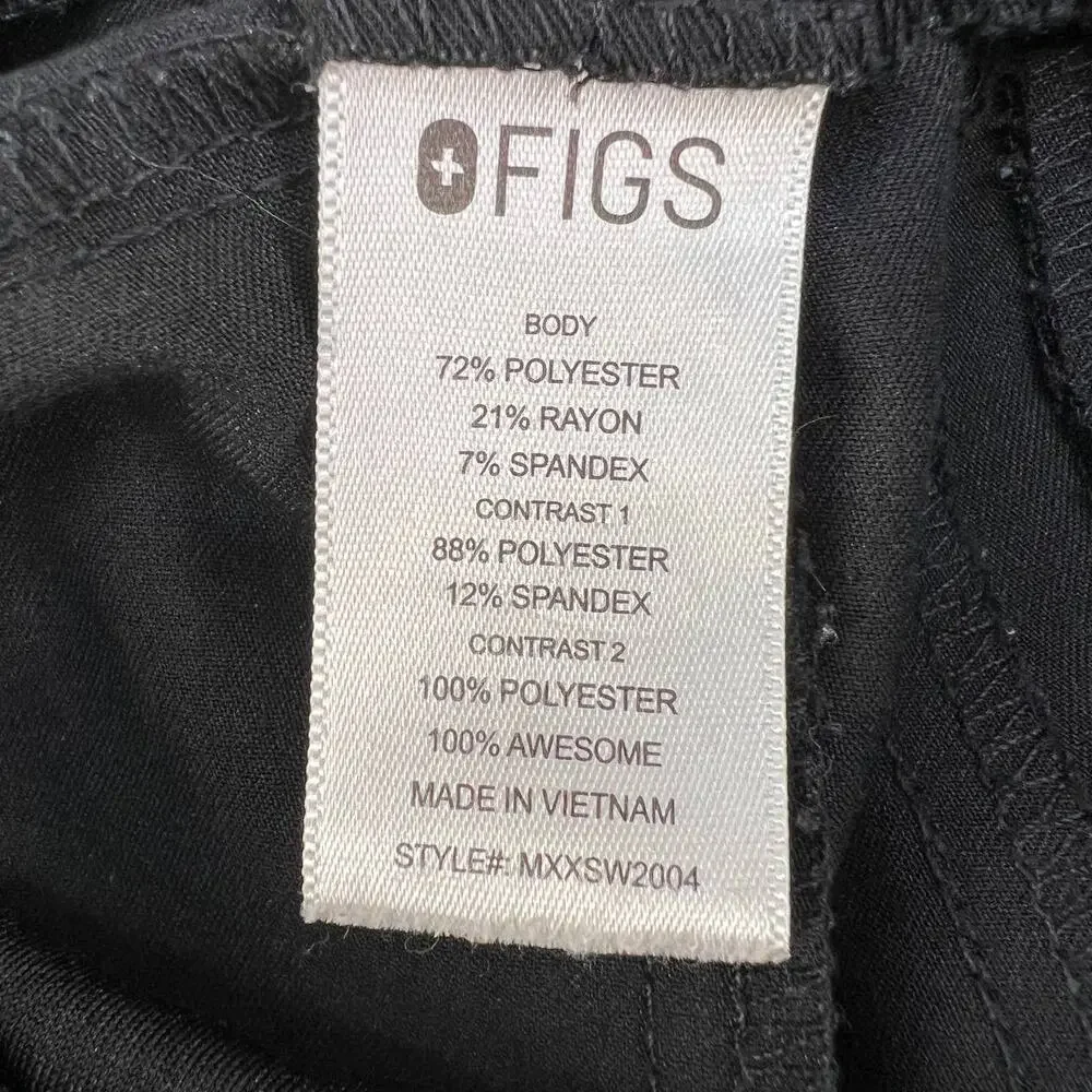 Figs Technical Collection Men's Jogger Scrub Bottoms Size S Black - Picture 10 of 13
